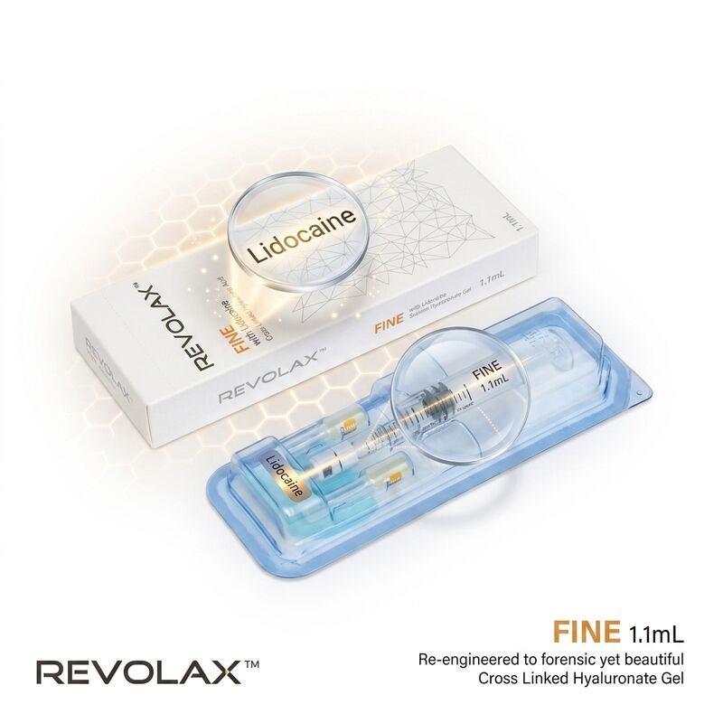 Revolax Deep Nasolabialfalten-Filler Monophasisch vernetzte Hyaluronsäure dermale Füllsubstanz 1,1 ml 24 mg/ml