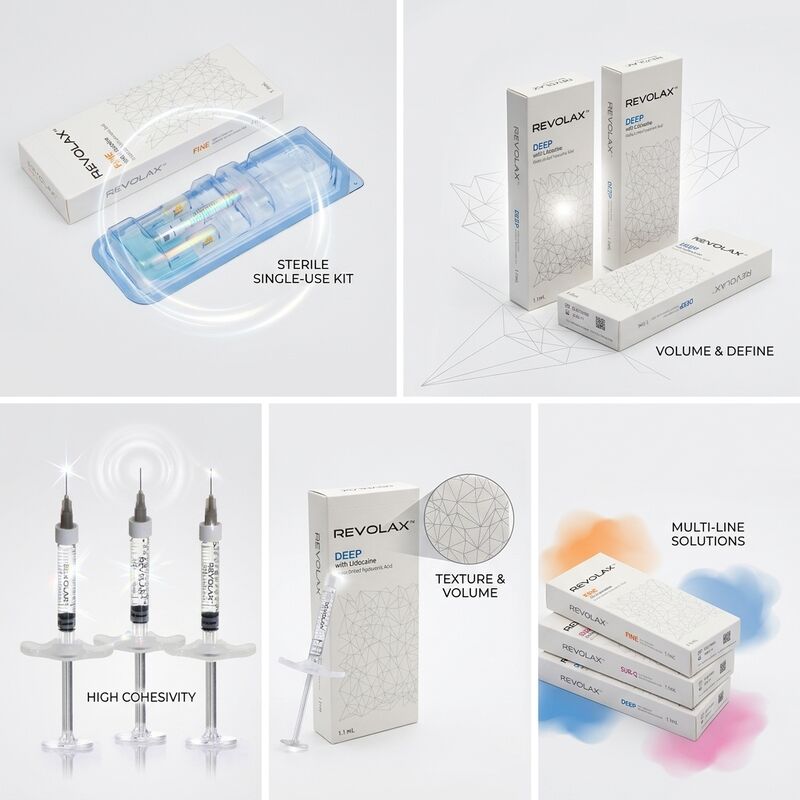 Revolax Feinfiller für die Haut Monophasic Hyaluronsäure Filler 1,1 ml für Krähenfüße Feinlinienkorrektur